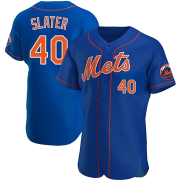Authentic Austin Slater Men's New York Mets Royal Alternate Jersey
