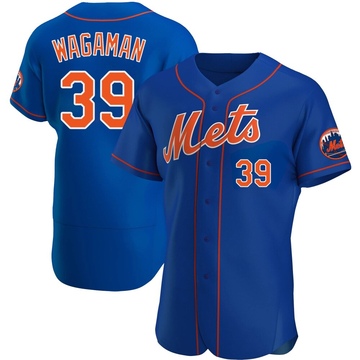 Authentic Eric Wagaman Men's New York Mets Royal Alternate Jersey