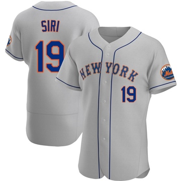 Authentic Jose Siri Men's New York Mets Gray Road Jersey