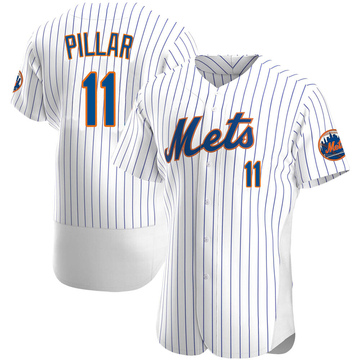 Authentic Kevin Pillar Men's New York Mets White Home...
