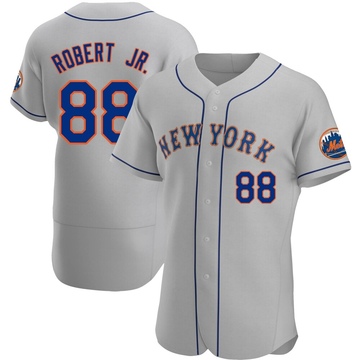 Authentic Luis Robert Jr. Men's New York Mets Gray Road Jersey