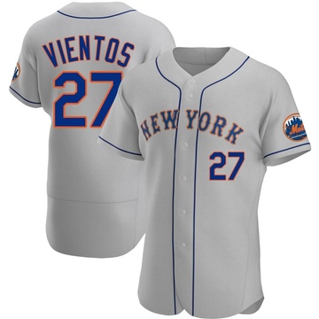 Authentic Mark Vientos Men's New York Mets Gray Road Jersey