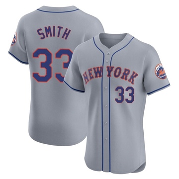 Elite Drew Smith Men's New York Mets Gray Road Jersey
