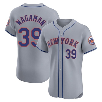 Elite Eric Wagaman Men's New York Mets Gray Road Jersey