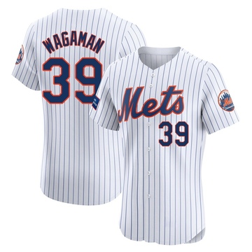 Elite Eric Wagaman Men's New York Mets White Home Patch Jersey