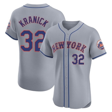 Elite Max Kranick Men's New York Mets Gray Road Jersey