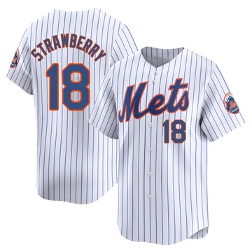 Limited Darryl Strawberry Men's New York Mets White Home Jersey