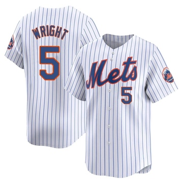 Limited David Wright Men's New York Mets White Home Jersey