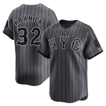 Limited Max Kranick Men's New York Mets Graphite 2024 City Connect Jersey