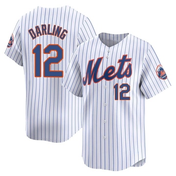 Limited Ron Darling Men's New York Mets White Home Jersey