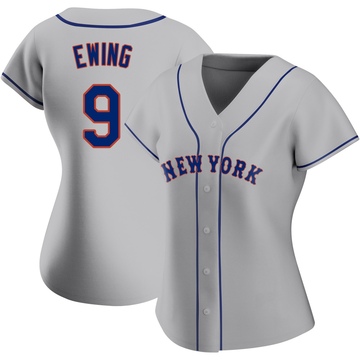Replica A.J. Ewing Women's New York Mets Gray Road Jersey
