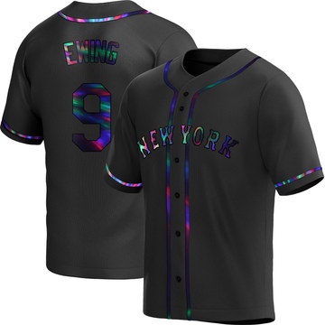 Replica A.J. Ewing Youth New York Mets Black Holographic Alternate Jersey