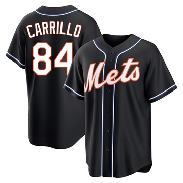 Replica Alejandro Carrillo Youth New York Mets Black Fashion Out Jersey