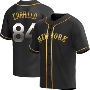 Replica Alejandro Carrillo Youth New York Mets Black Golden Alternate Jersey