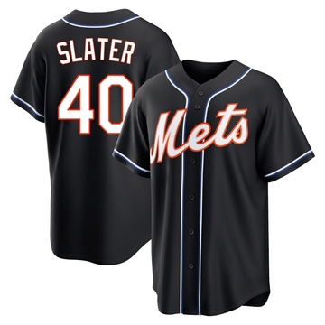 Replica Austin Slater Youth New York Mets Black Fashion Out Jersey