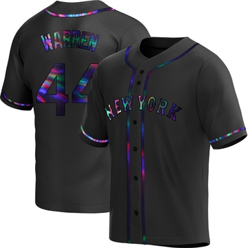 Replica Austin Warren Youth New York Mets Black Holographic Alternate Jersey