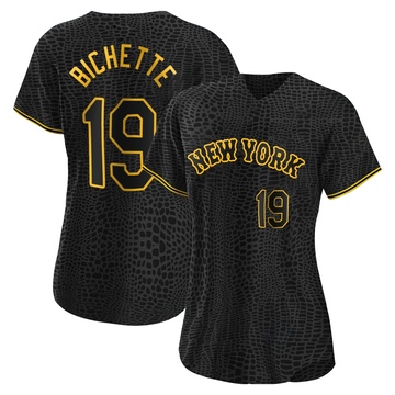 Replica Bo Bichette Women's New York Mets Black Snake Skin City Jersey