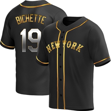 Replica Bo Bichette Youth New York Mets Black Golden Alternate Jersey