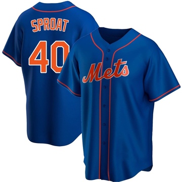 Replica Brandon Sproat Men's New York Mets Royal Alternate Jersey