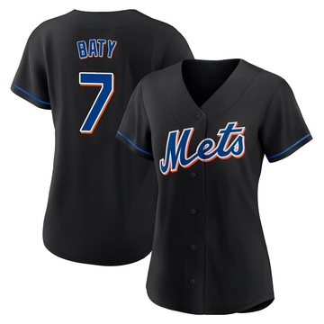 Replica Brett Baty Women's New York Mets Black 2022 Alternate Jersey
