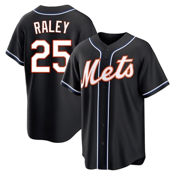 Replica Brooks Raley Youth New York Mets Black Fashion Out Jersey