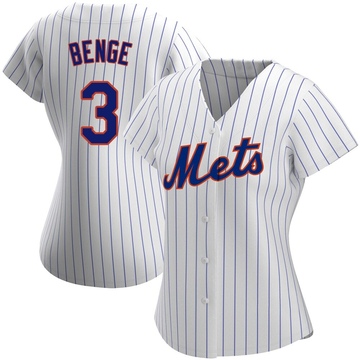 Replica Carson Benge Women's New York Mets White Home Jersey