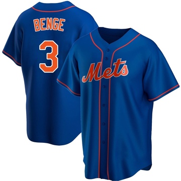Replica Carson Benge Youth New York Mets Royal Alternate Jersey