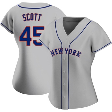 Replica Christian Scott Women's New York Mets Gray Road Jersey