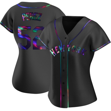 Replica Cionel Perez Women's New York Mets Black Holographic Alternate Jersey