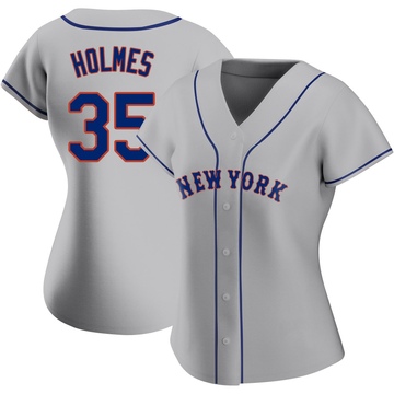 Replica Clay Holmes Women's New York Mets Gray Road Jersey