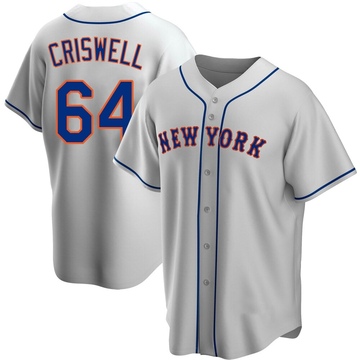 Replica Cooper Criswell Youth New York Mets Gray Road Jersey