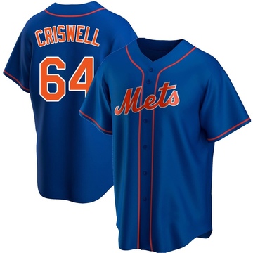 Replica Cooper Criswell Youth New York Mets Royal Alternate Jersey