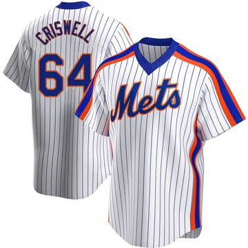 Replica Cooper Criswell Youth New York Mets White Home Cooperstown Collection Jersey