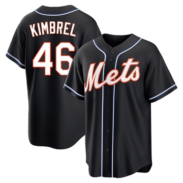 Replica Craig Kimbrel Men's New York Mets Black Fashion Out Jersey