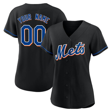 Replica Custom Women's New York Mets Black 2022 Alternate Jersey