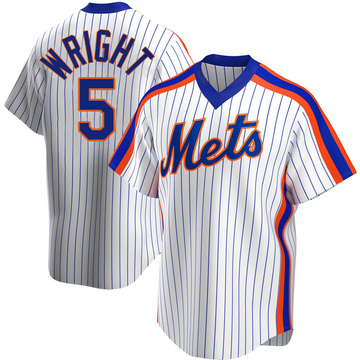 Mens Majestic New York Mets DAVID WRIGHT Baseball Jersey GRAY New –