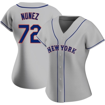 Replica Dedniel Nunez Women's New York Mets Gray Road Jersey