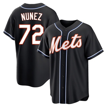 Replica Dedniel Nunez Youth New York Mets Black Fashion Out Jersey