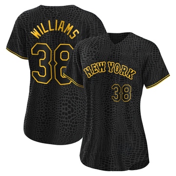 Replica Devin Williams Women's New York Mets Black Snake Skin City Jersey