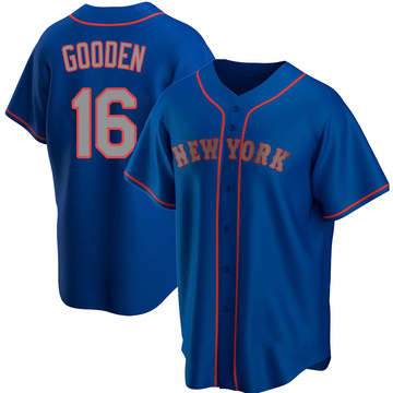 Replica Dwight Gooden Youth New York Mets Royal Alternate Road Jersey