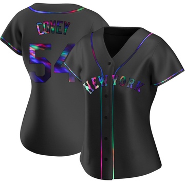 Replica Dylan Covey Women's New York Mets Black Holographic Alternate Jersey