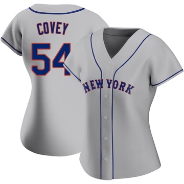 Replica Dylan Covey Women's New York Mets Gray Road Jersey
