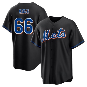 Replica Dylan Ross Youth New York Mets Black 2022 Alternate Jersey