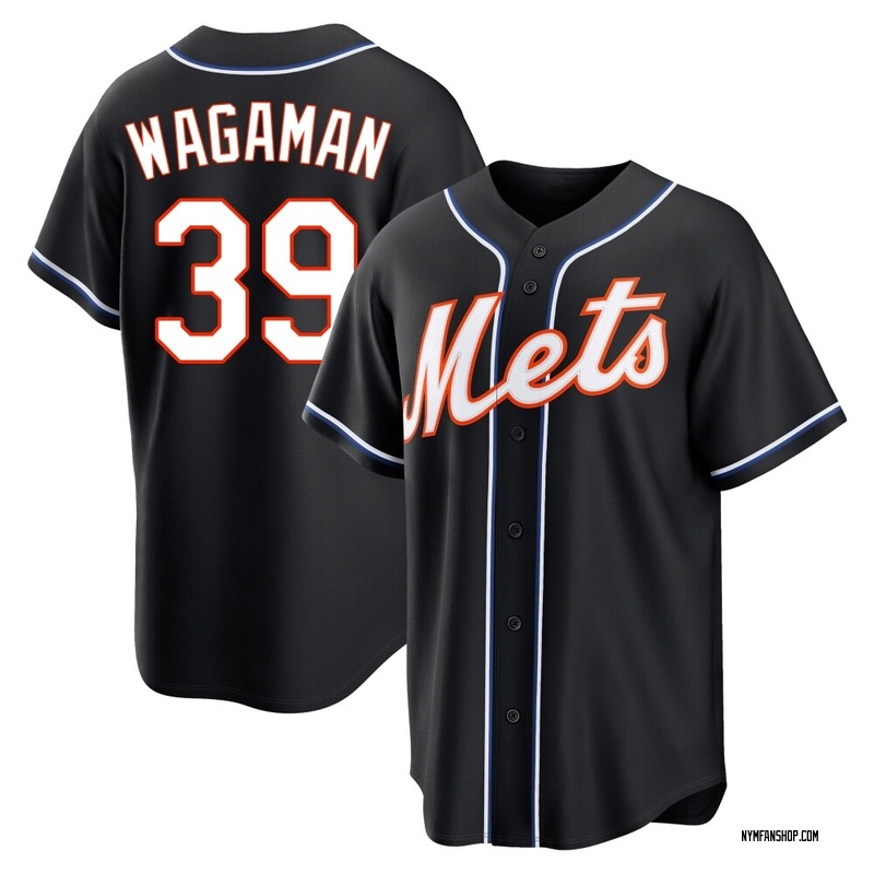 Replica Eric Wagaman Men's New York Mets Black Fashion Out Jersey