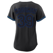 Replica Eric Wagaman Women's New York Mets Black Fashion Jersey