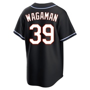 Replica Eric Wagaman Youth New York Mets Black Fashion Out Jersey