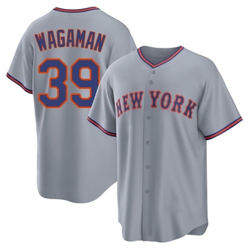 Replica Eric Wagaman Youth New York Mets Gray Away 2.0 Jersey