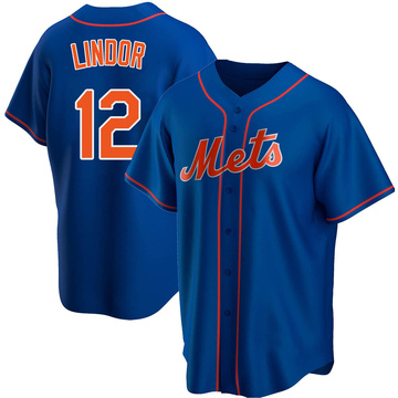 Replica Francisco Lindor Youth New York Mets Royal Alternate Jersey
