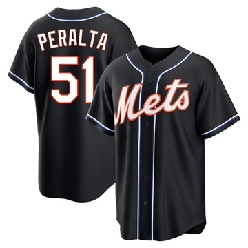 Replica Freddy Peralta Youth New York Mets Black Fashion Out Jersey