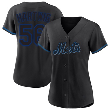 Replica Grant Hartwig Women's New York Mets Black Fashion Jersey
